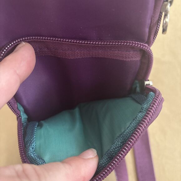 Crossbody bag Purple Cell Phone wallet Crossbody Strap And Belt Loop Fanny Pack - Picture 7 of 10